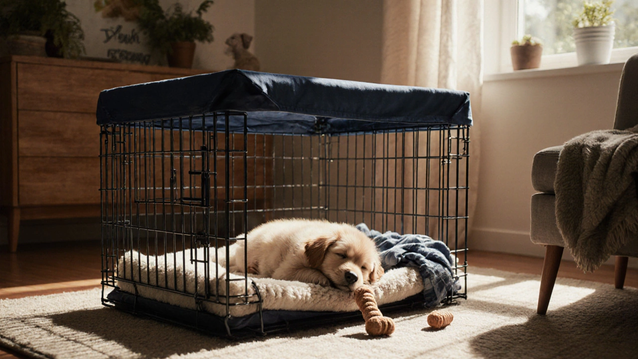 Should I Lock My Puppy in His Crate During the Day?