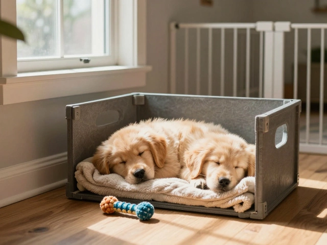 How Long Should a Puppy Be in a Crate Per Day?