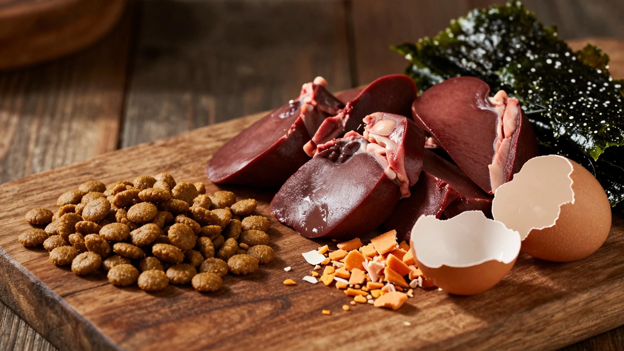 Comparison of dry kibble versus fresh organ meats and natural supplements